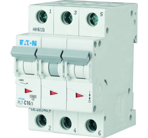 Автоматичний вимикач Eaton PL7-B10/3 10 kA