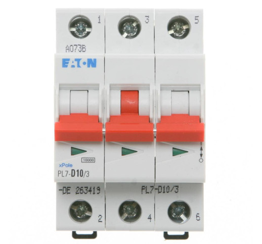 Автоматичний вимикач Eaton PL7-D10/3 10 kA