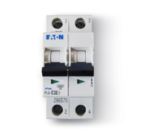 Автоматичний вимикач Eaton PL6-C2/2 6 kA