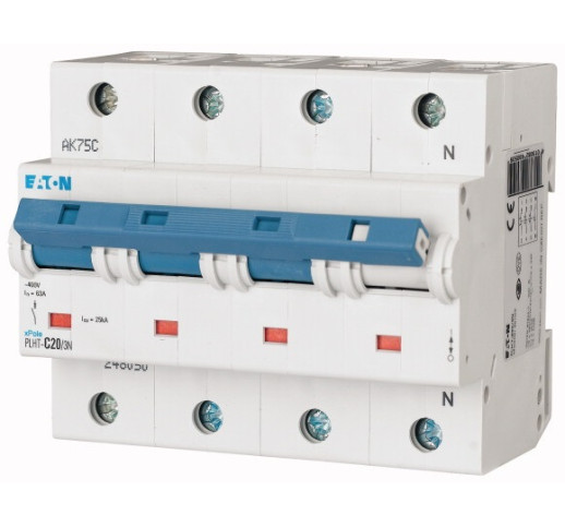 Автоматичний вимикач Eaton PLHT-C20/3N 25 kA
