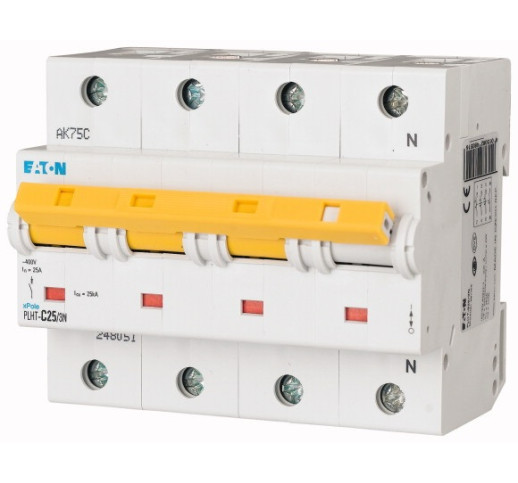 Автоматичний вимикач Eaton PLHT-C25/3N 25 kA