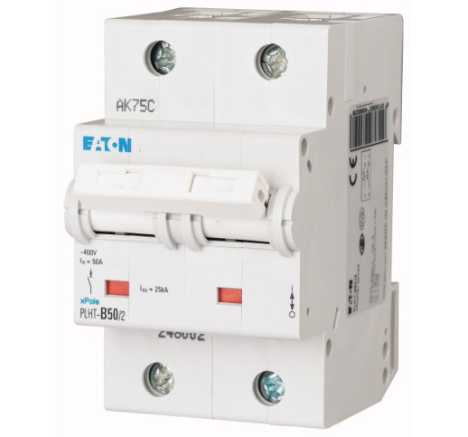 Автоматичний вимикач Eaton PLHT-C50/2 25 kA