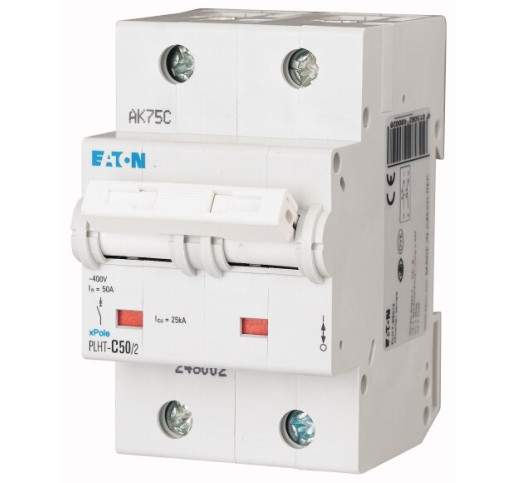 Автоматичний вимикач Eaton PLHT-C50/2 25 kA