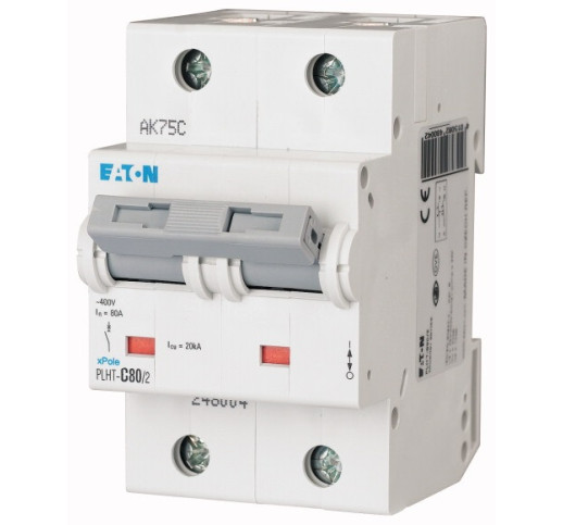 Автоматичний вимикач Eaton PLHT-C80/2 25 kA