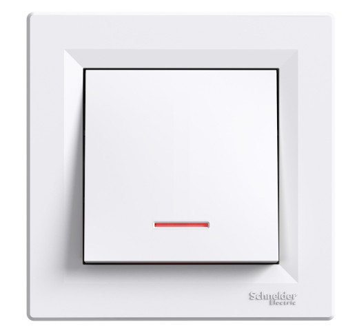 Вимикач кнопковий з підсвіткою Schneider Electric Asfora EPH1600121