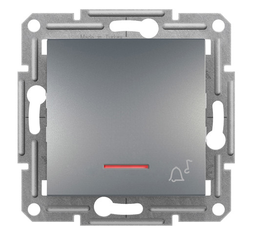 Кнопка дзвінок з підсвічуванням Schneider Electric Asfora EPH1700162