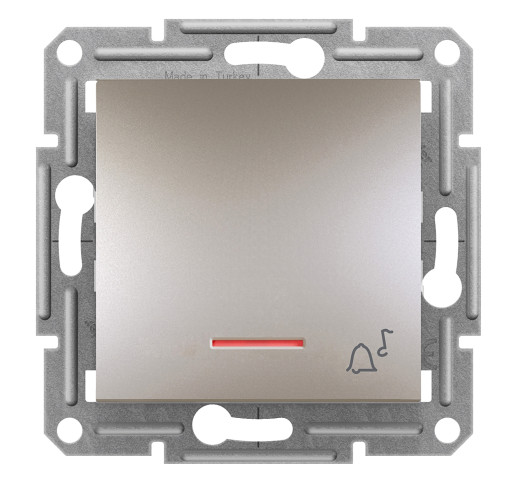 Кнопка дзвінок з підсвічуванням Schneider Electric Asfora EPH1700169