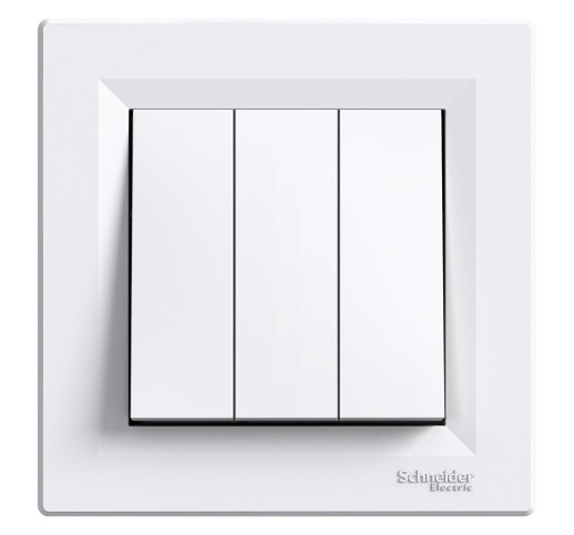 Вимикач 3-клавішний Schneider Electric Asfora EPH2100121