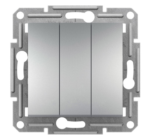 Вимикач 3-клавішний Schneider Electric Asfora EPH2100161