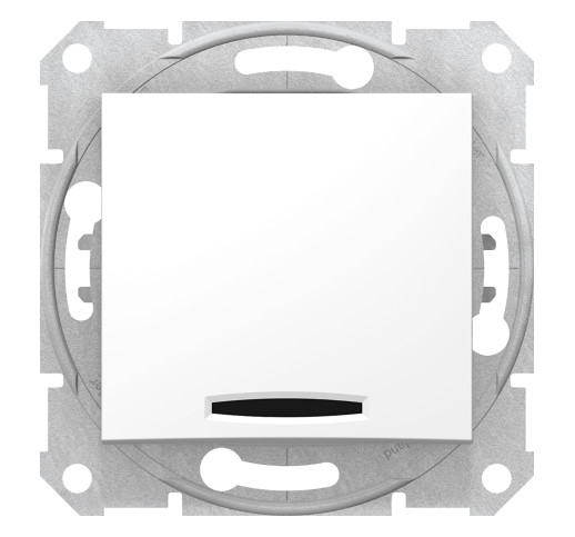 Вимикач двополюсний з індикацією 16 AX Schneider Electric Sedna SDN0201221