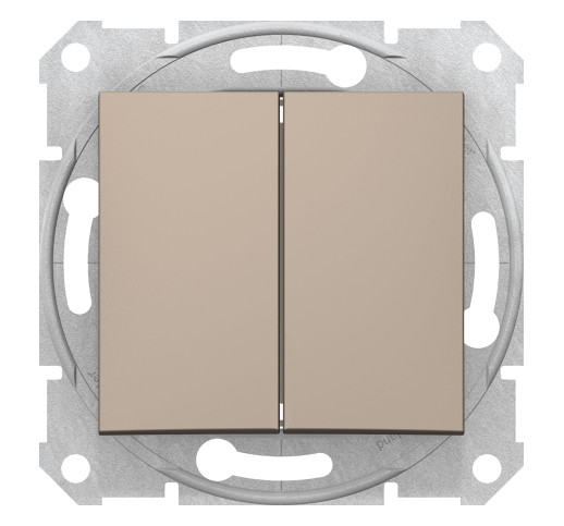 Вимикач двоклавішний Schneider Electric Sedna SDN0300168