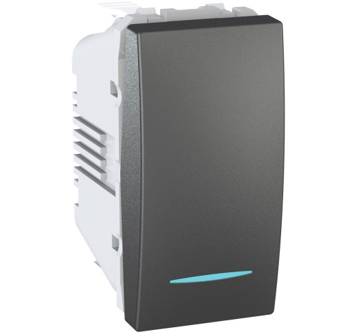 Вимикач з підсвіткою Schneider Electric Unica MGU3.101.12N