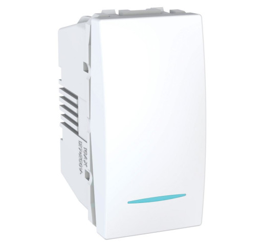 Перемикач з підсвіткою Schneider Electric Unica MGU3.103.18N