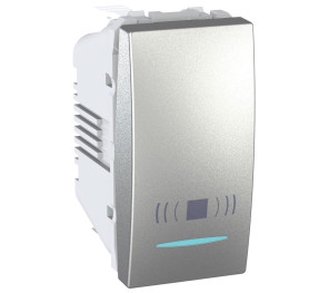 Вимикач кнопковий з символом "Дзвоник" з підсвіткою Schneider Electric Unica MGU3.106.30CN Вимикач кнопковий з символом "Дзвоник" з підсвіткою Schneider Electric Unica MGU3.106.30CN