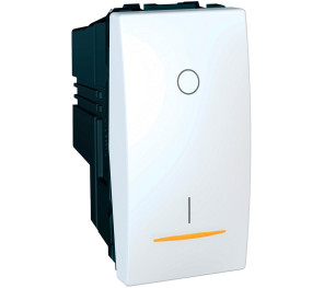 Вимикач двополюсний з індикацією Schneider Electric Unica MGU3.162.18S