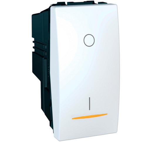 Вимикач двополюсний з індикацією Schneider Electric Unica MGU3.162.18S