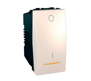Вимикач двополюсний з індикацією Schneider Electric Unica MGU3.162.25S