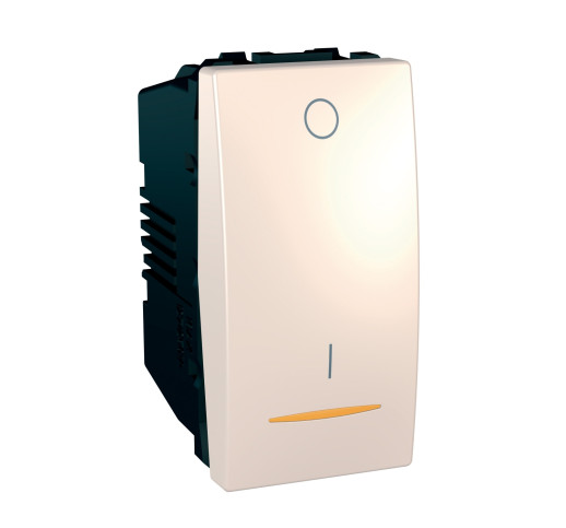 Вимикач двополюсний з індикацією Schneider Electric Unica MGU3.162.25S