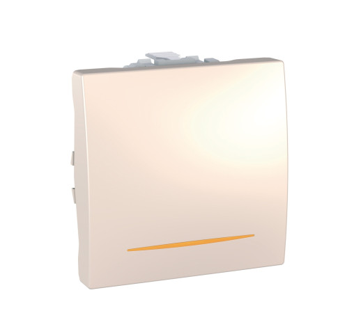 Вимикач 2-модульний з індикацією Schneider Electric Unica MGU3.201.25S