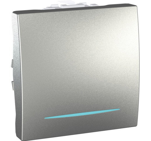 Вимикач кнопковий 2-модульний Schneider Electric Unica MGU3.206.30N