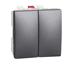 Вимикач 2-модульний, 2-кл Schneider Electric Unica MGU3.211.12 Вимикач 2-модульний, 2-кл Schneider Electric Unica MGU3.211.12