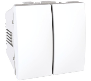 Вимикач 2-модульний, 2-кл Schneider Electric Unica MGU3.211.18 Вимикач 2-модульний, 2-кл Schneider Electric Unica MGU3.211.18