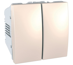 Вимикач 2-модульний, 2-кл Schneider Electric Unica MGU3.211.25 Вимикач 2-модульний, 2-кл Schneider Electric Unica MGU3.211.25