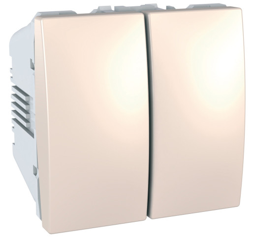 Вимикач 2-модульний, 2-кл Schneider Electric Unica MGU3.211.25