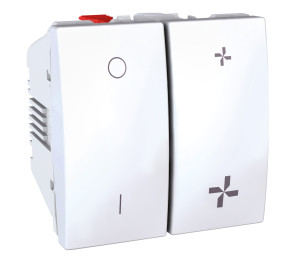 Вимикач вентилятору Schneider Electric Unica MGU3.214.18