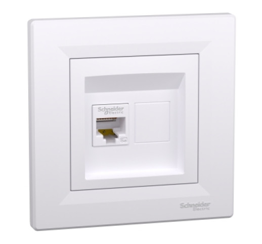 Розетка RJ45 комп'ютерна кат. 5Е Schneider Electric Asfora EPH4300121