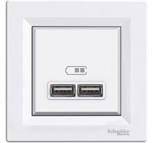 Розетка USB Schneider Electric Asfora EPH2700221
