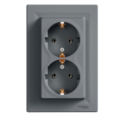 Розетка подвійна Schneider Electric Asfora EPH9900162