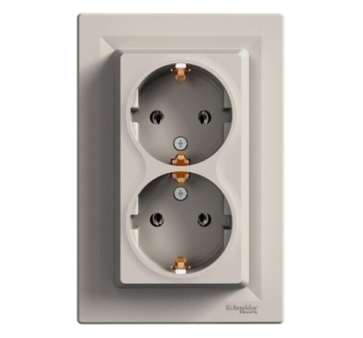 Розетка подвійна Schneider Electric Asfora EPH9900169