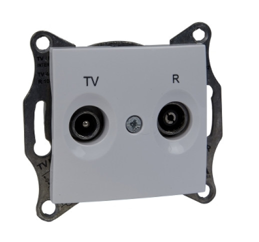 Розетка TV/R прохідна Schneider Electric Sedna SDN3301321