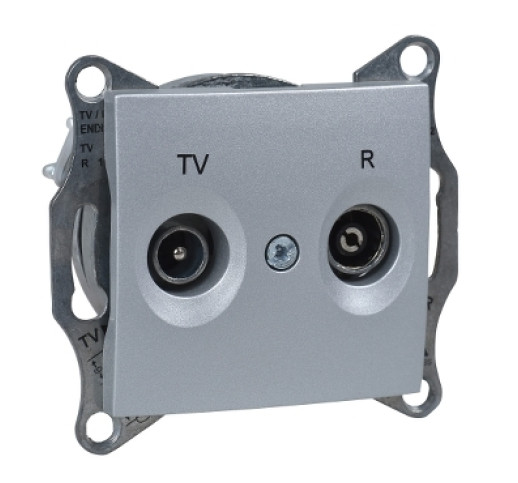 Розетка TV/R прохідна Schneider Electric Sedna SDN3301360