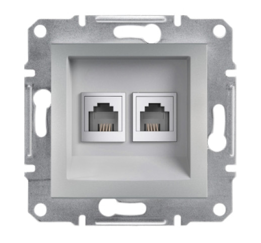 Розетка RJ11 телефонна подвійна Schneider Electric Asfora EPH4200161
