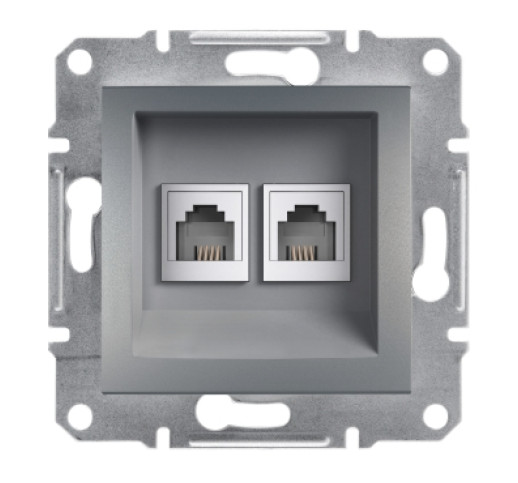 Розетка RJ11 телефонна подвійна Schneider Electric Asfora EPH4200162