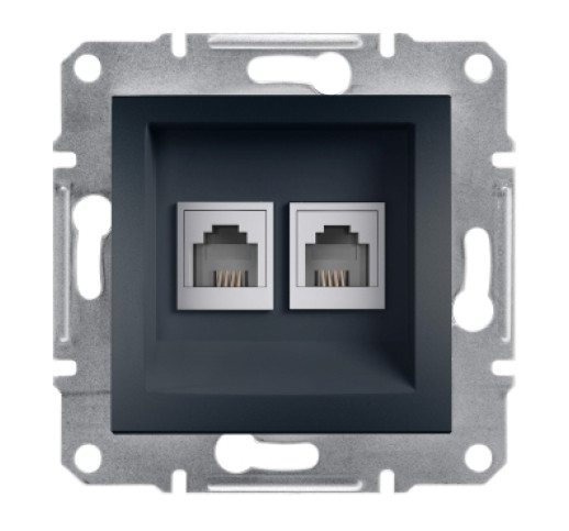 Розетка RJ11 телефонна подвійна Schneider Electric Asfora EPH4200171