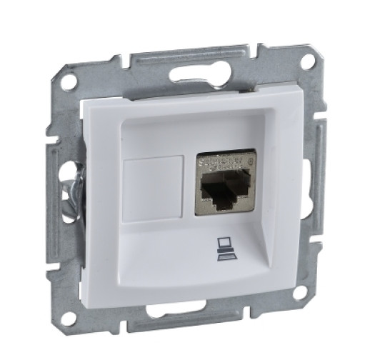 Розетка RJ45 комп'ютерна кат. 5Е Schneider Electric Sedna SDN4300121