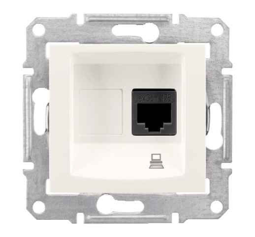 Розетка RJ45 комп'ютерна кат. 5Е Schneider Electric Sedna SDN4300123