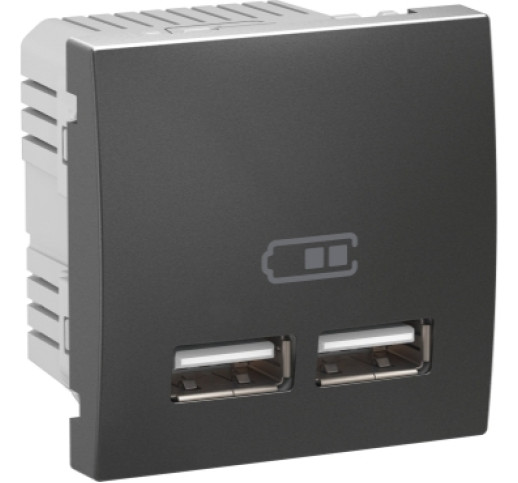 Розетка USB Schneider Electric Unica MGU3.418.12