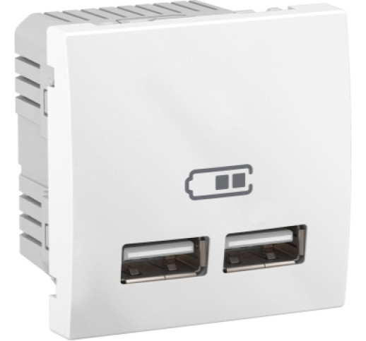 Розетка USB Schneider Electric Unica MGU3.418.18