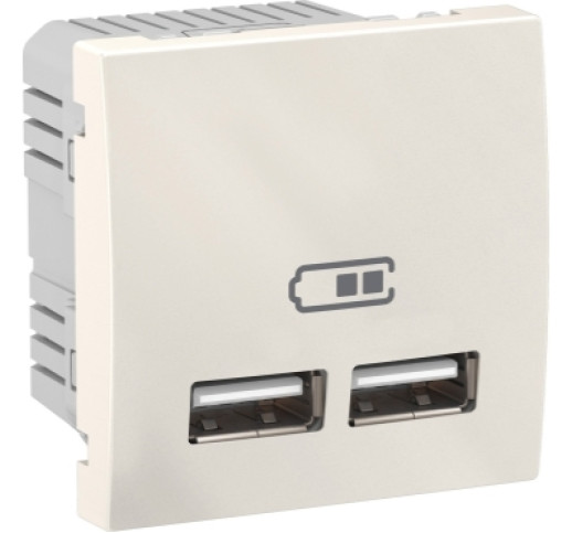 Розетка USB Schneider Electric Unica MGU3.418.25