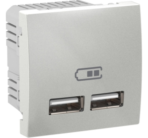 Розетка USB Schneider Electric Unica MGU3.418.30