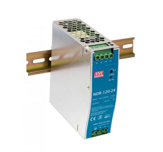 Блок живлення Mean Well NDR-120-24 120ВТ, 24В, 5А