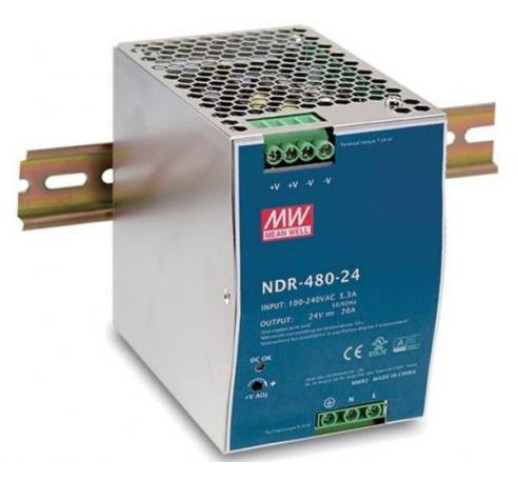 Блок живлення Mean Well NDR-480-24 480ВТ, 24В, 20А